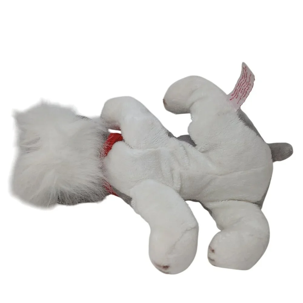 FAO Schwarz Schnauzer Dog Plush 13" Stuffed Animal w/ Scarf #D-35 - Picture 13 of 13